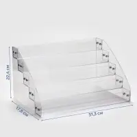 Подставка под лаки 5 этажей, 31.3&times;17.8&times;22.4 см, оргстекло 2 мм
