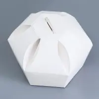 Универсальная подарочная коробка складная, 10&times;10&times;13 см, белая