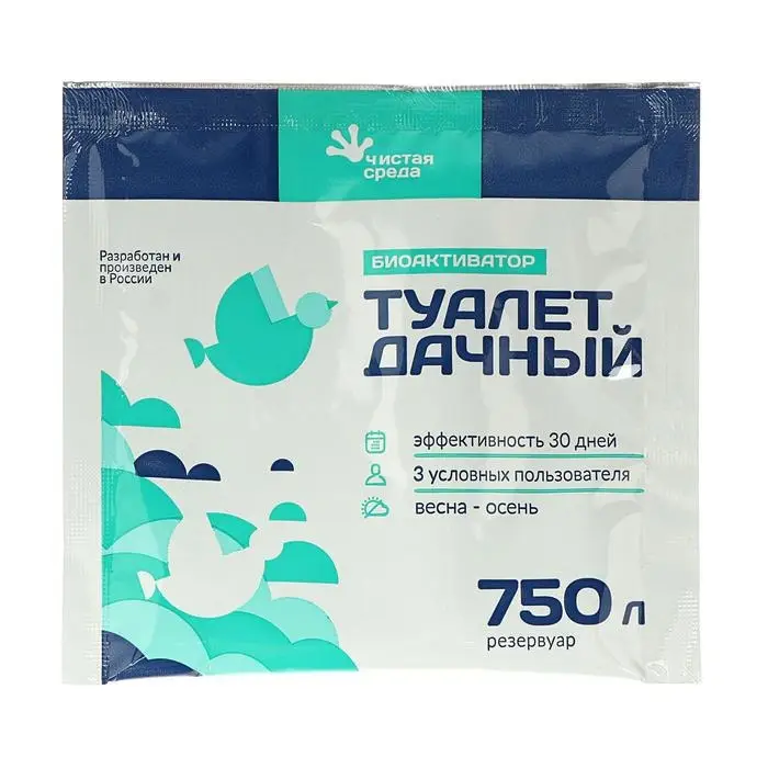 Биоактиватор для дачного туалета  Биоактиватор для дачного туалета "Туалет дачный", 30 гр