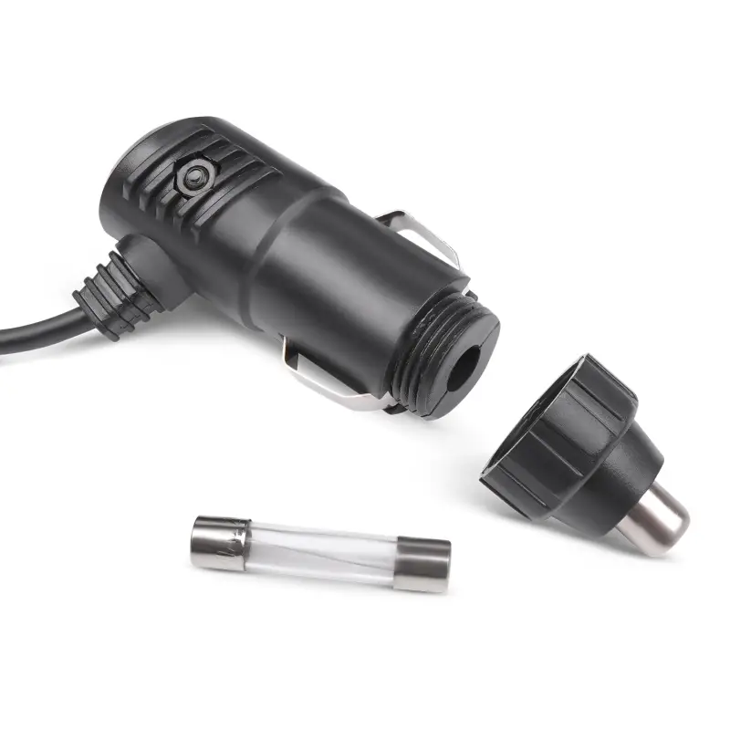 Вентилятор автомобильный двойной AVS 8098 12B 4" (корпус: пластик, цвет: чёрный)