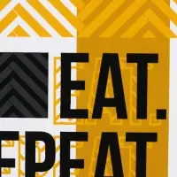 Ланч - бокс прямоугольный &laquo;EAT.REPEAT&raquo;, 1200 мл