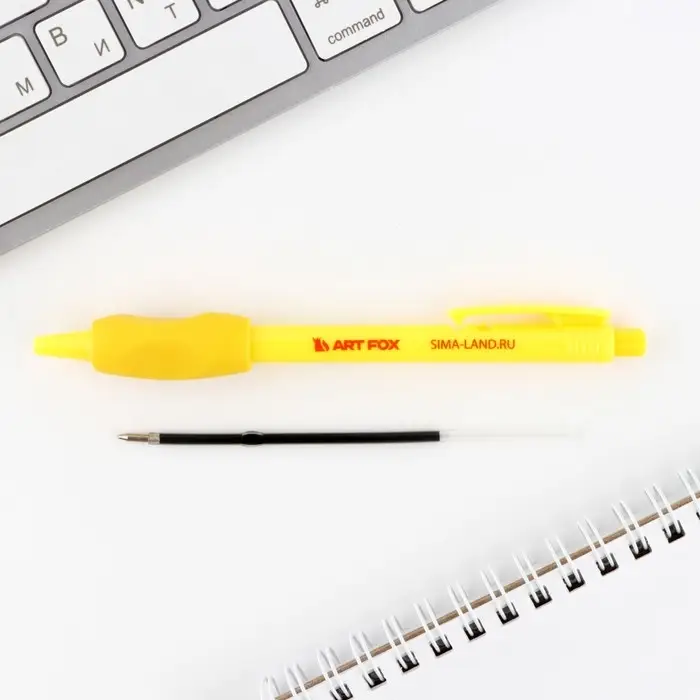 Ручка шариковая синяя паста 0.5 мм ArtFox тренажер для письма Ручка шариковая синяя паста 0.5 мм ArtFox тренажер для письма
