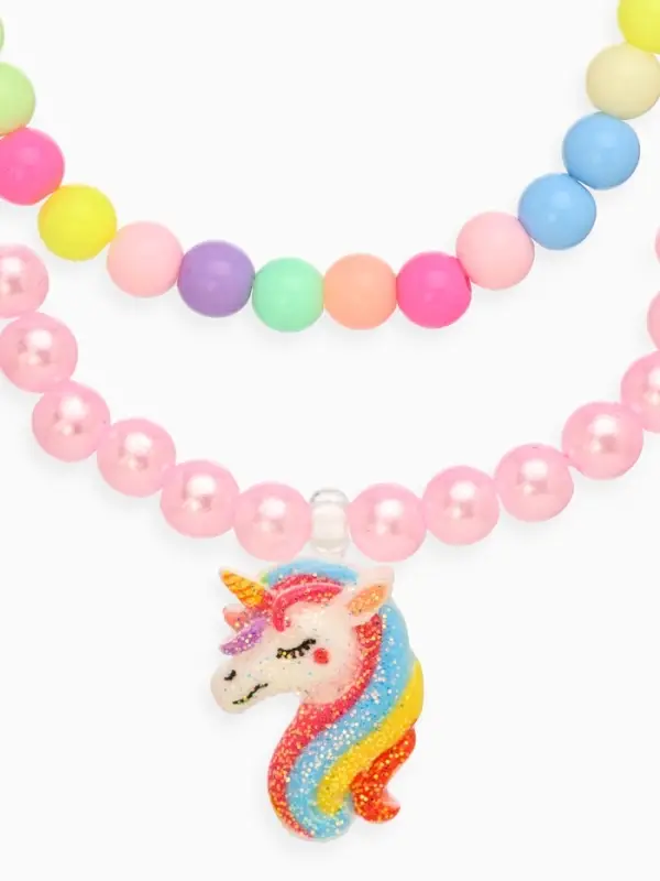 Набор детских браслетов &laquo;Выбражулька. Единорог&raquo;, 2 шт. d=5 см, разноцветные