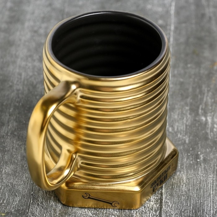 Кружка-болт «Золотые руки», 400 мл Кружка-болт «Золотые руки», 400 мл