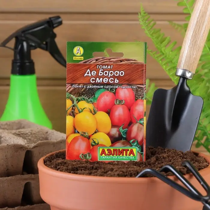 Семена Томат "Де Барао" "Лидер", смесь,индетерминантный,высокорослый, 0,2 г    ,