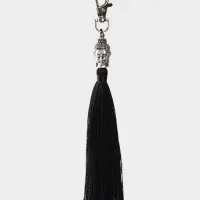 Брелок-кисточка "Будда" 17 см, цв. чёрный, серебристый Брелок-кисточка "Будда" 17 см, цв. чёрный, серебристый