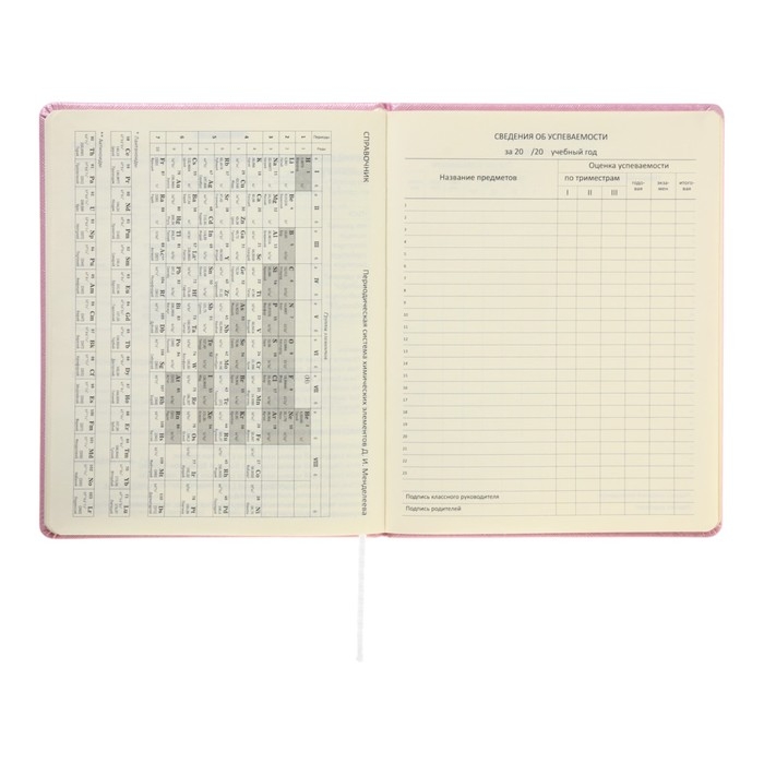 Дневник универсальный для 1-11 класса Cherry Blossom, твёрдая обложка, искусственная кожа, с поролоном, тиснение фольгой, ляссе, 80 г/м2