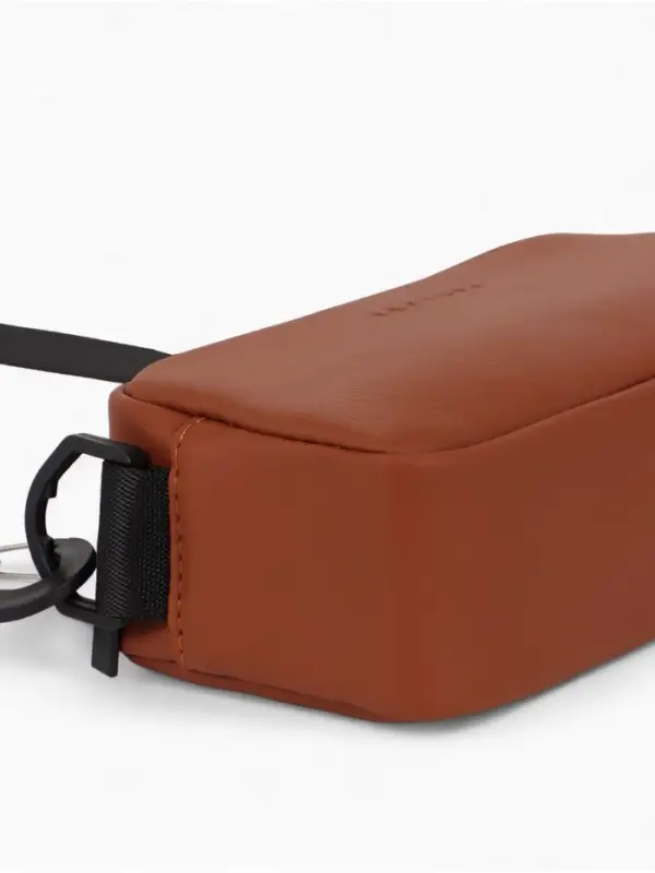 Сумка женская кросс-боди TEXTURA на молнии, 19&times;6&times;10.5 см, рыжая