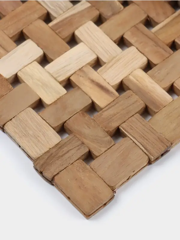 Коврик из тикового дерева, 30&times;20&times;0.7 см