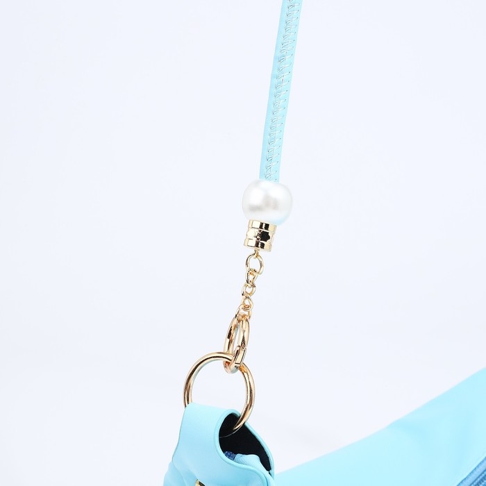 Сумка-багет на молнии, цвет голубой Сумка-багет на молнии, цвет голубой