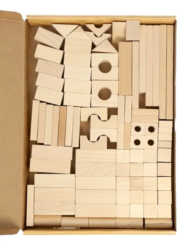 Конструктор деревянный PELSI &laquo;Строительный набор №3&raquo;, 90 элементов