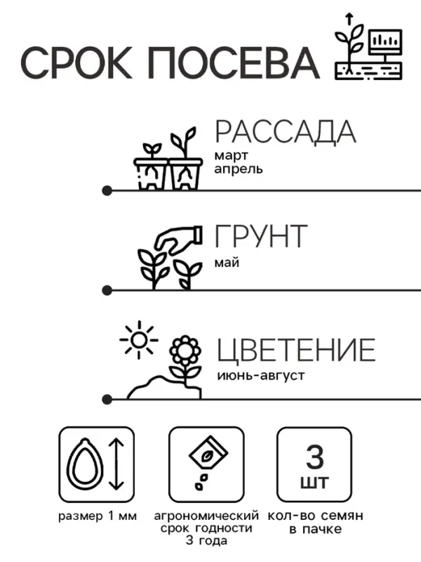 Семена цветов Изотома Джемини Блю, ц/п, 3 шт.