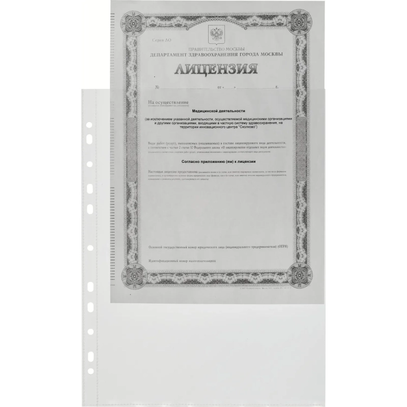 Файл-вкладыш А4+ Attache Selection 120 мкм 50 шт/уп