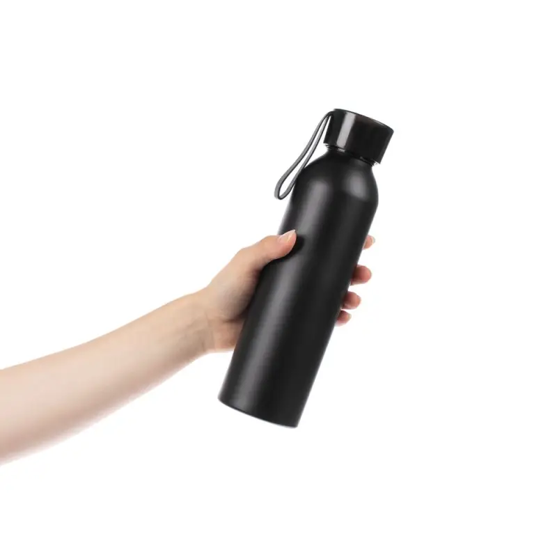 Бутылка для воды Brooke, матовая черная Бутылка для воды Brooke, матовая черная