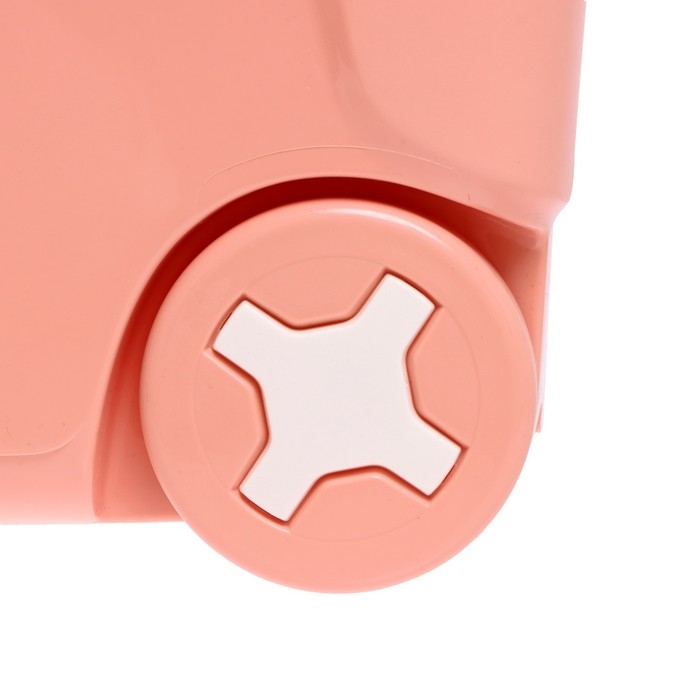 Детский ящик для игрушек COOL, на колёсах, 50 литров, цвет персиковая карамель Детский ящик для игрушек COOL, на колёсах, 50 литров, цвет персиковая карамель