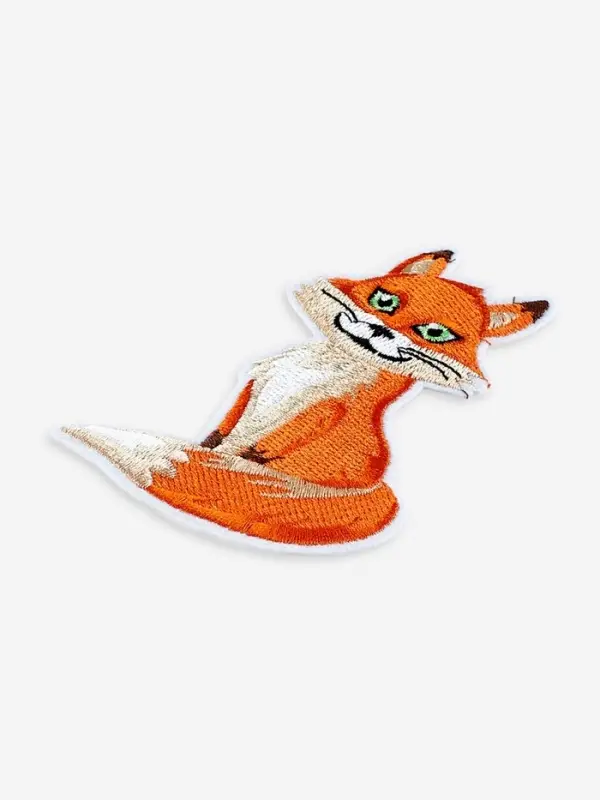 Термоаппликация «Лиса», 7.4×12.3 см, оранжевая Термоаппликация «Лиса», 7.4×12.3 см, оранжевая