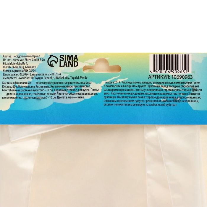 Кислица (Оксалис) Версиколор, р-р l, 5 шт, Осень 2024 Кислица (Оксалис) Версиколор, р-р l, 5 шт, Осень 2024