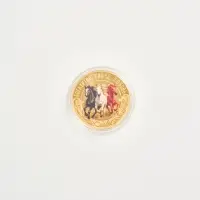 Монета  "Богатство, удача, любовь", диам. 4 см