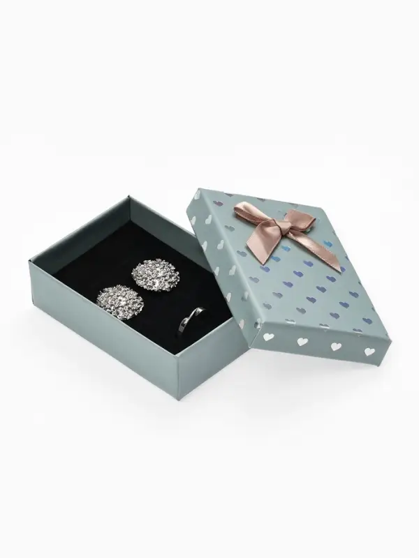 Набор подарочных коробочек 6 шт. под набор &laquo;Сердечки&raquo;, 7&times;9.5, цвет серый (7528512)