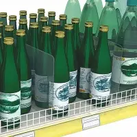 Пластиковый разделитель L-образный, 45&times;15&times;20 см, прозрачный