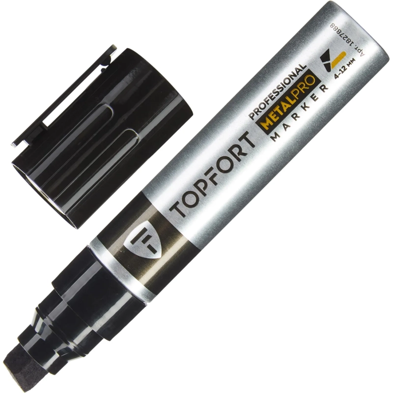 Маркер для металла Topfort MetalPro 4-12 мм черный