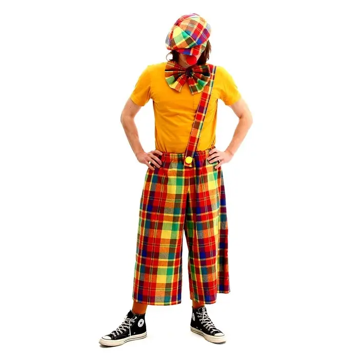 Карнавальный костюм «Клоун с бабочкой», цветная клетка, р. 48-56 Карнавальный костюм «Клоун с бабочкой», цветная клетка, р. 48-56