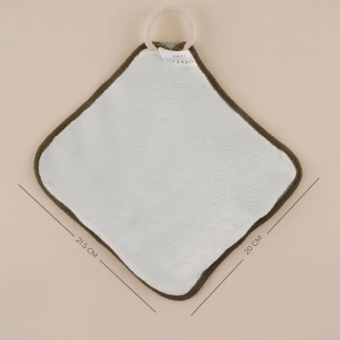 Мочалка массажная SL Home &laquo;Ортика&raquo;, бамбуковое волокно, 21&times;20.5 см, серая