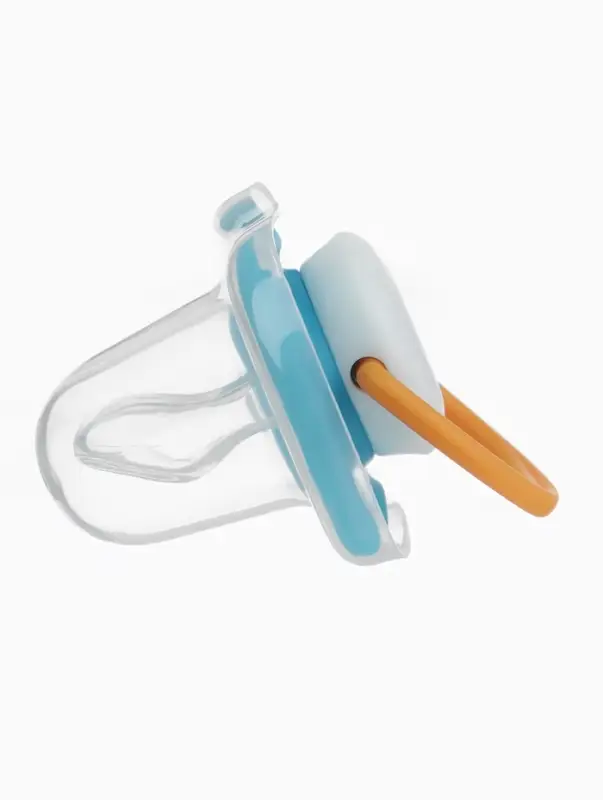 Соска - пустышка ортодонтическая &laquo;Пингвин&raquo;, +6 мес., цвет голубой