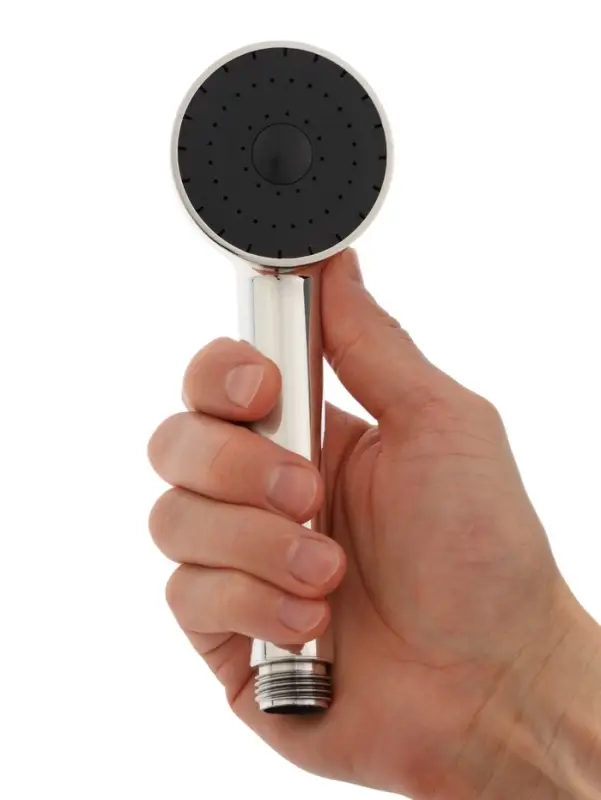 Лейка для душа ZEIN Z0210, 1 режим, d=60 мм, пластик, хром с черной вставкой