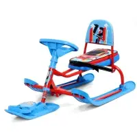Снегокат &laquo;Тимка спорт 4-1&raquo; Sportcar, со спинкой, красный, синий, ТС4-1/SC2 Nika Kids