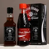 Подарочный набор косметики &laquo;Крутой&raquo;, гель для душа виски и гель для душа кола, 2&times;250