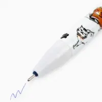 Ручка пиши-стирай, синяя паста, гелевая 0.5 мм, с колпачком &laquo;Кот&raquo;