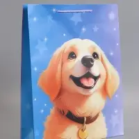 Пакет подарочный "Дружок-компаньон" 33 х 42,5 х 10 см