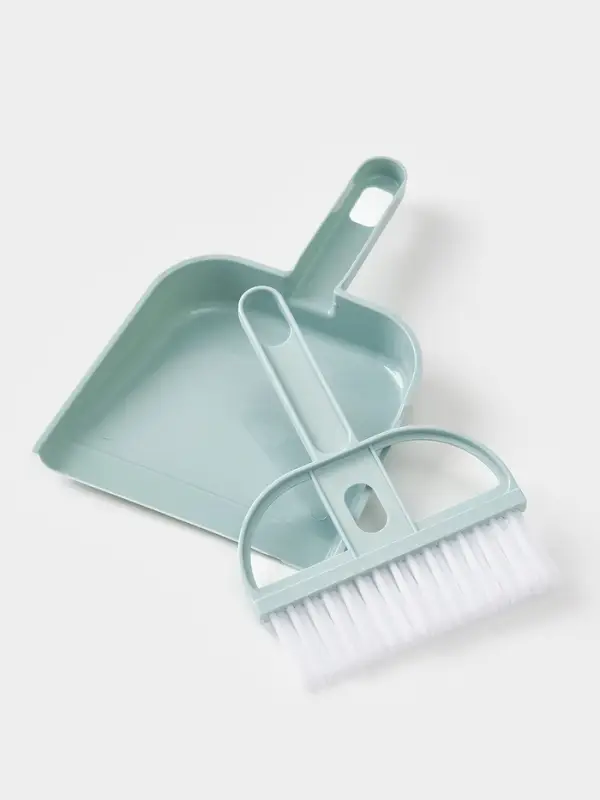 Набор для уборки мини: совок, щетка 19х12 см
