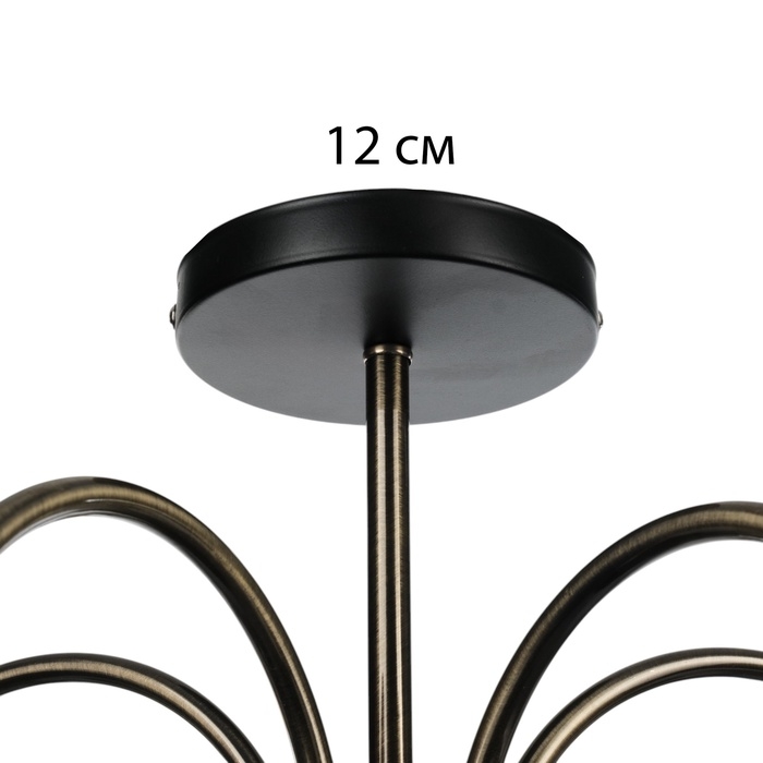 Люстра Люстра "Сандра" 5хЕ27 40Вт черно-бронзовый 65х65х30 см