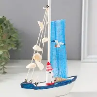 Сувенир интерьерный "Судно с маяком" 3,7х16х21,3 см