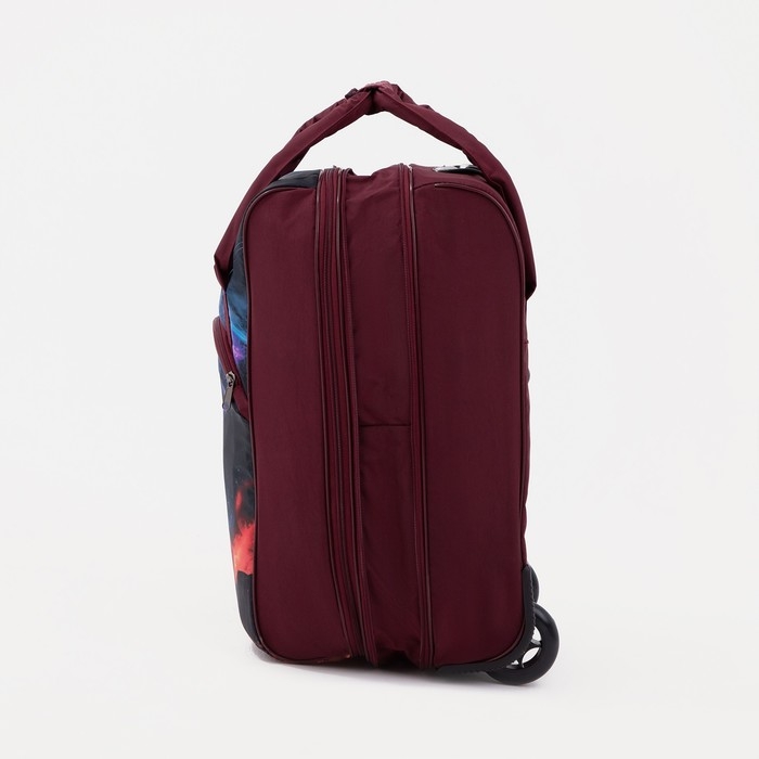 Чемодан малый 20 Чемодан малый 20", сумка дорожная на молнии, цвет фиолетовый