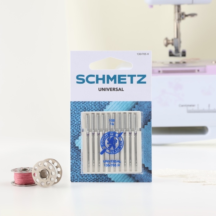 Иглы для бытовых швейных машин, универсальные, №100, 10 шт Иглы для бытовых швейных машин, универсальные, №100, 10 шт