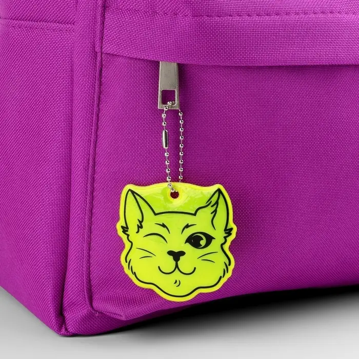 Светоотражающий элемент «Кот хитрец», двусторонний, 6×5.9 см, МИКС Светоотражающий элемент «Кот хитрец», двусторонний, 6×5.9 см, МИКС