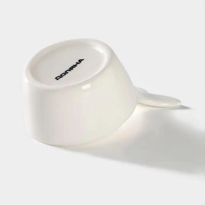 Соусник керамический Доляна «Кит», 10×6,5 см, цвет белый Соусник керамический Доляна «Кит», 10×6,5 см, цвет белый