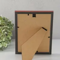 Фоторамка для фото 15х21 см "Oframe", пластик, бук с золотом, (пластиковый экран)