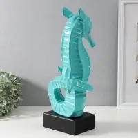 Фигурка керамика &laquo;Морской конек&raquo;, бирюзовый, 15&times;12.5&times;42.5 см