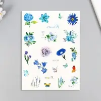 Переводные тату на тело цветные «Цветочные бутоны», 24×14.5 см, МИКС