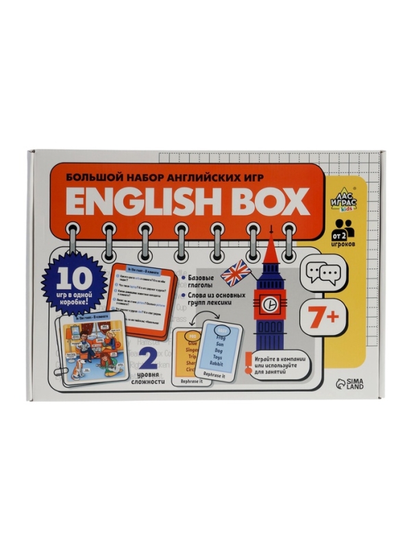 Большой набор английских игр Большой набор английских игр "English box"