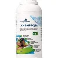 Средство для бассейнов ХлорЭксель 5 в 1 &laquo;Живая вода&raquo;, универсальное, флакон, 0.5 л