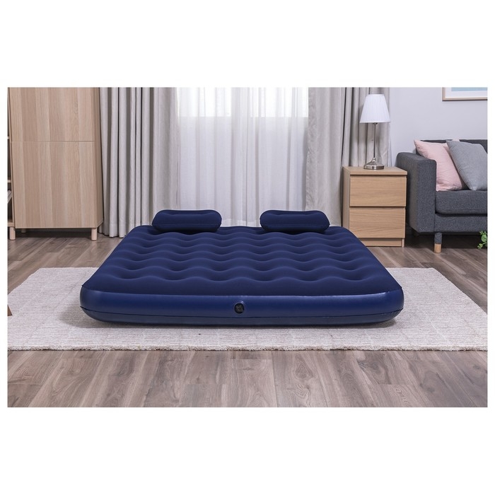 Матрас надувной Pavillo, 203 х 152 х 22 см, ручной насос, 2 подушки, 67374 Bestway Матрас надувной Pavillo, 203 х 152 х 22 см, ручной насос, 2 подушки, 67374 Bestway