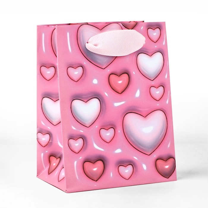 Пакет ламинированный «Сердца», 9 × 12 × 6,5 см Пакет ламинированный «Сердца», 9 × 12 × 6,5 см