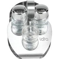 Набор для специй LARA: солонка, перечница, для зубочис.,салфетница(LR08-02)