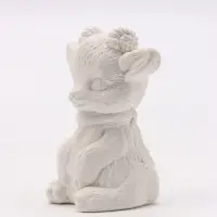 Фигурка декоративная &laquo;Козлик в шарфе&raquo;, неокрашенная, 7&times;4&times;4 см, белая