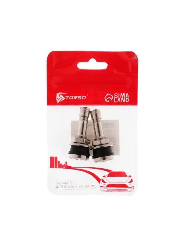 Вентиль для шин TORSO, TR-416, сборный, набор 2 шт.